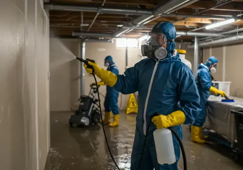 Basement Sanitization and Antimicrobial Treatment process in Saint George, UT